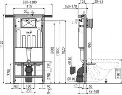 Инсталляция Alca Plast инсталляции АМ 102/1120