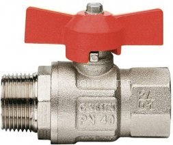 Кран шаровый газ. 3/4 дрос (б) нр/вн мод.073