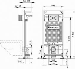 Инсталляция Alca Plast инсталляции А 101