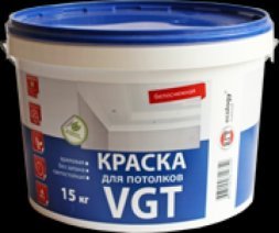 Краска ВД-АК-2180 для потолков белоснежная, 7кг VGT 7192/15332