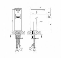 Смеситель для умывальника IDDIS Sena SENSB00i01  19784