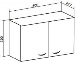 Шкаф навесной Рондо 60х30