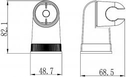 Кронштейн поворотный для лейки LM8009C хром Lemark