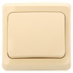 Выключатель Этюд 1-клав. СП 10А Крем  LEX ВС10-001к 16928
