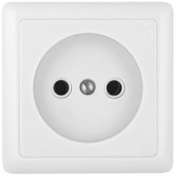 Розетка бел. 2К 10А-250В RA10-131-B  Systeme Electric ХИТ 29566