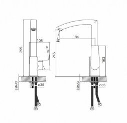 Смеситель для кухни IDDIS Vane YA56177C